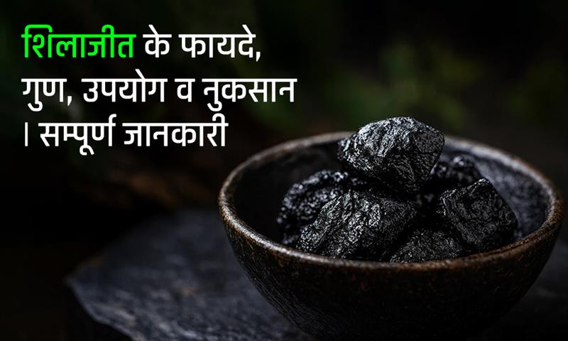 शिलाजीत के फायदे, गुण, उपयोग व नुकसान | सम्पूर्ण जानकारी