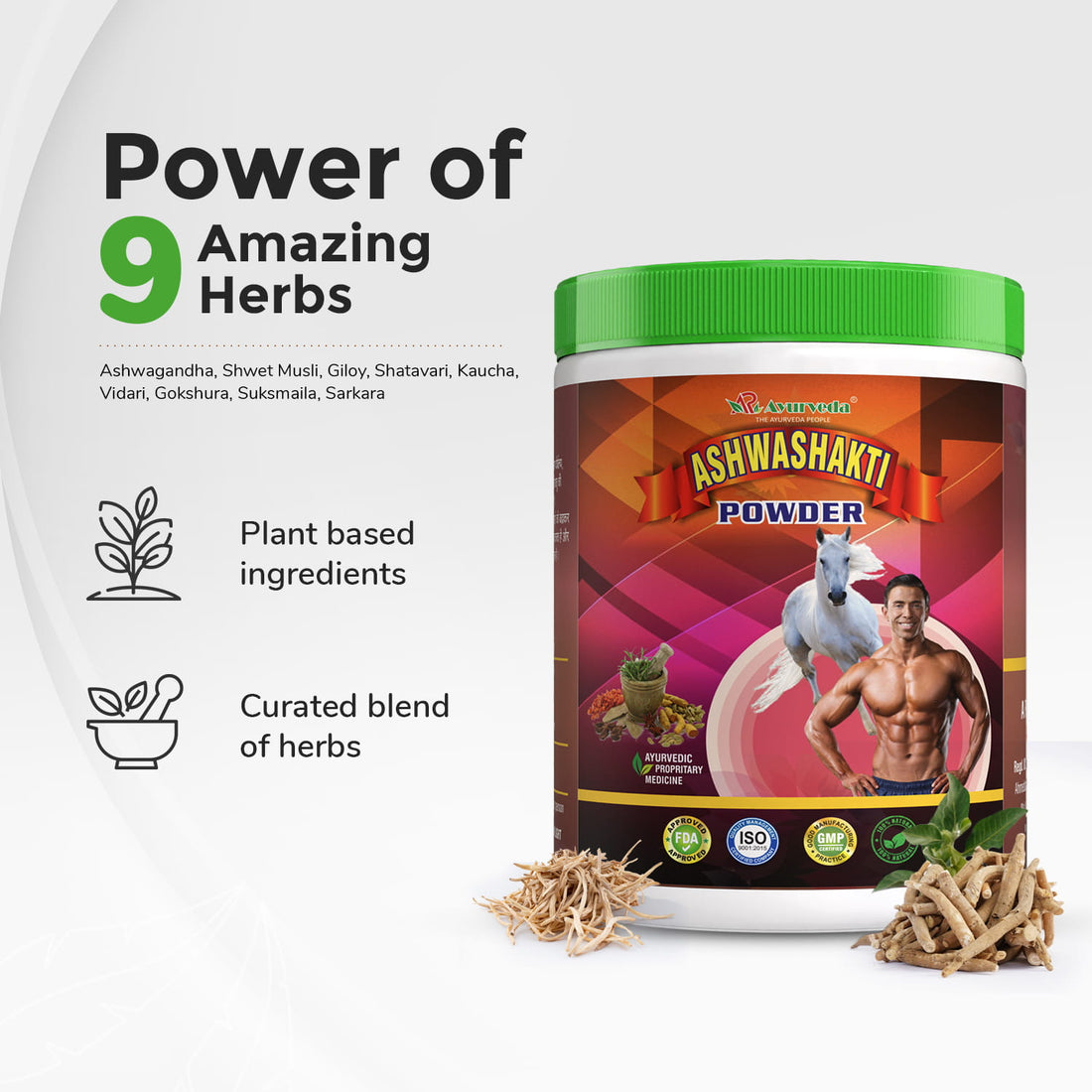 Ashwashakti Powder- Ayurvedic Weight And Muscles Gain Powder For Men