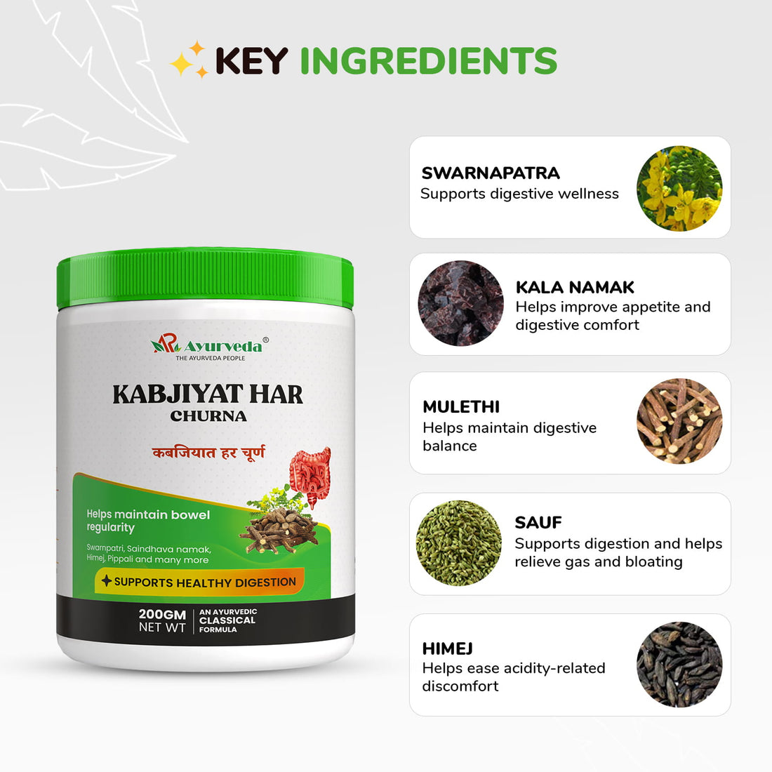 Kabjiyat Har Churna- Ayurvedic Digestive Support Formula