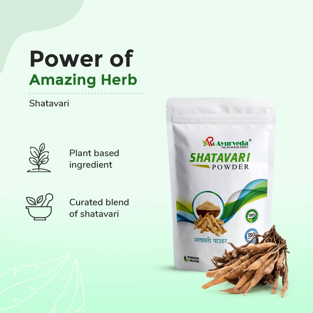 Shatavari Powder- Ayurvedic Stamina Booster Powder for Female