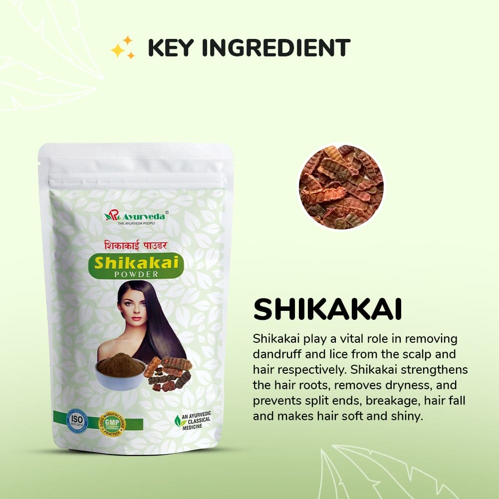 Natural Hair Care for Thick & Strong Hair - Shikakai Powder