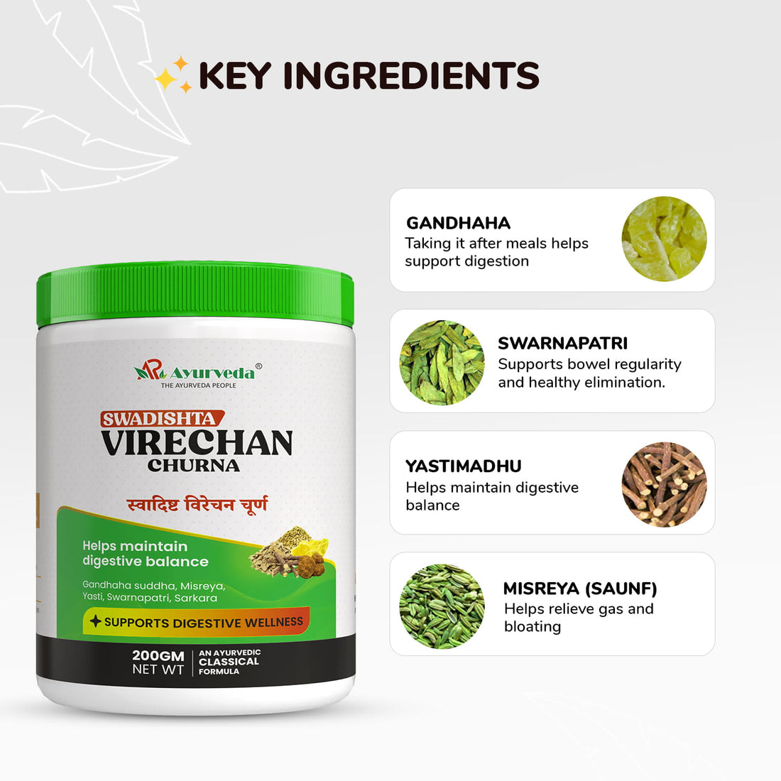 Swadishta Virechan Churna- Ayurvedic Support for Healthy Digestion