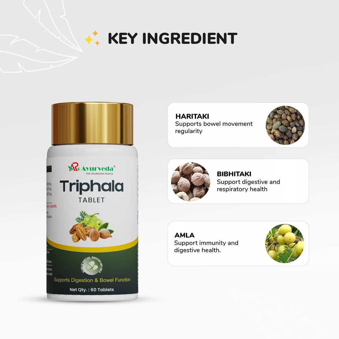 Triphala Tikadi- 60 Tablets